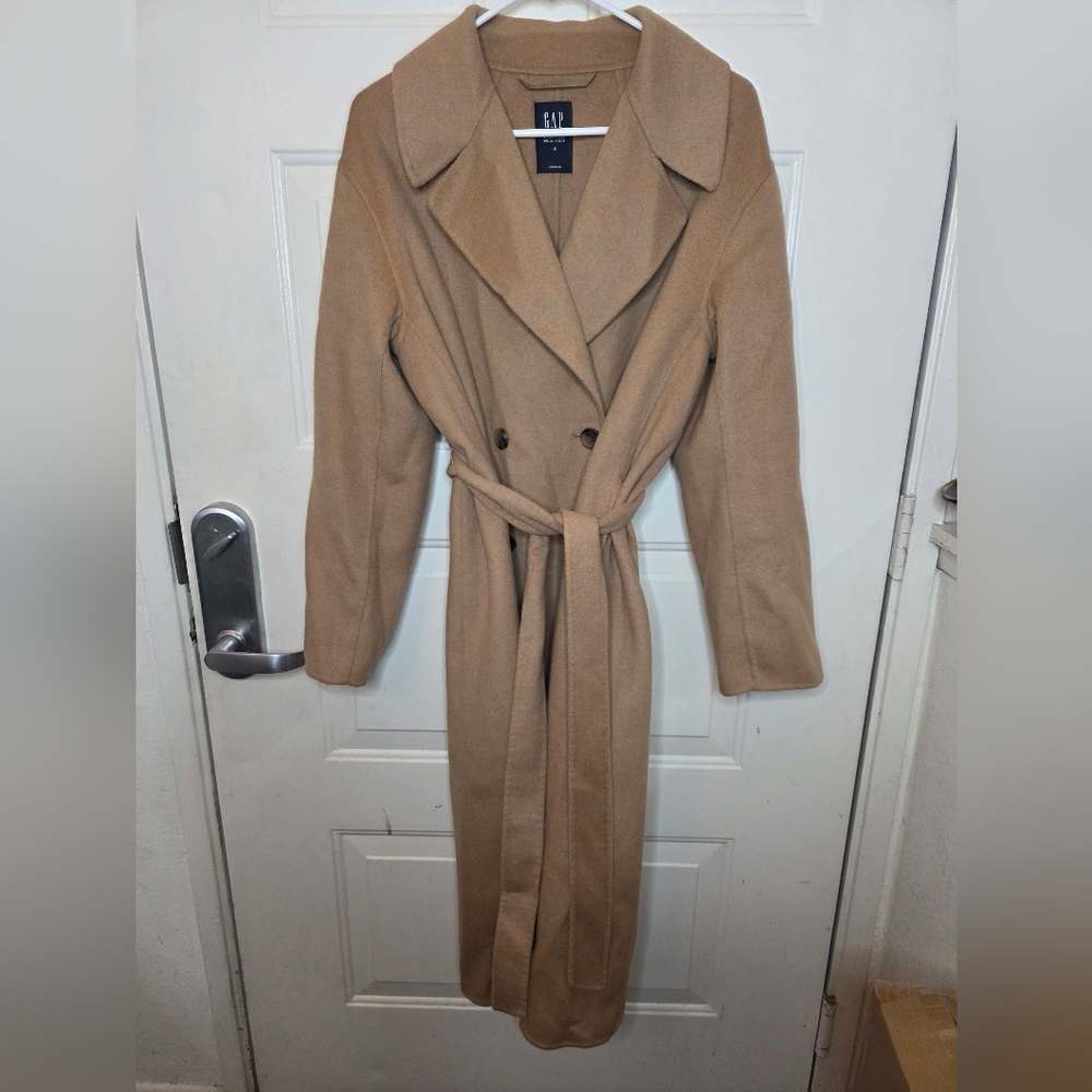 GAP Wool Blend Oversized Coat Raincoat Trenchcoat‎ Size Small